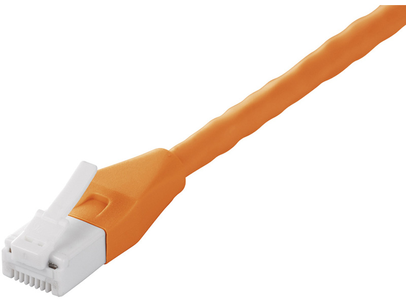 ツメの折れないCat5e LANケーブル 1m オレンジ