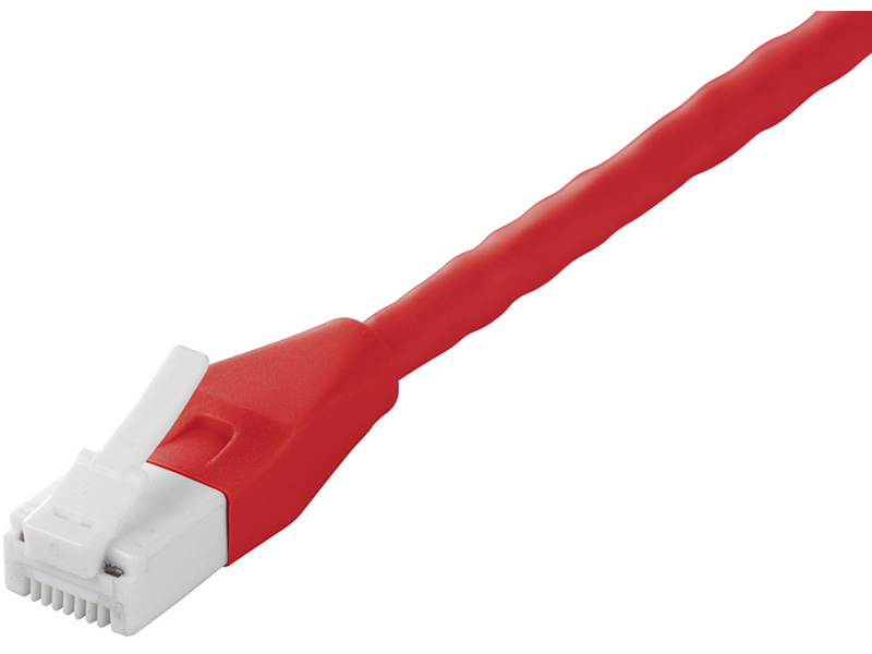 ツメの折れないCat5e LANケーブル 7m レッド
