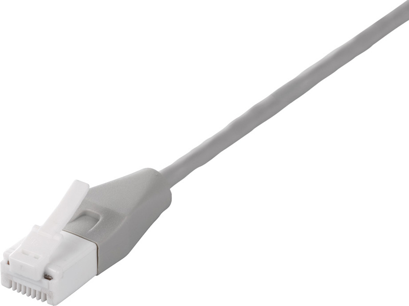 ツメ折れないCat5e LANケーブル やわらか 5m ライトグレー