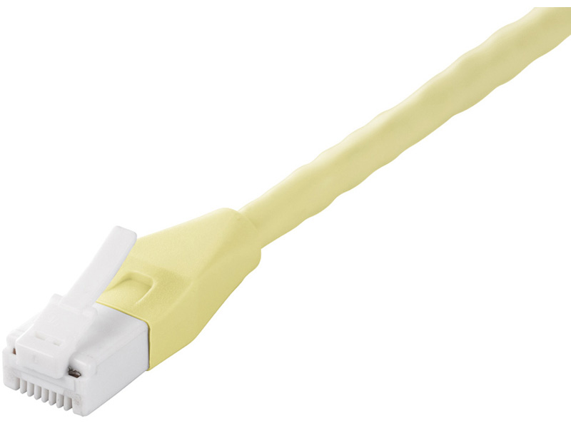 ツメの折れないCat6 LANケーブル 1m ライトイエロー