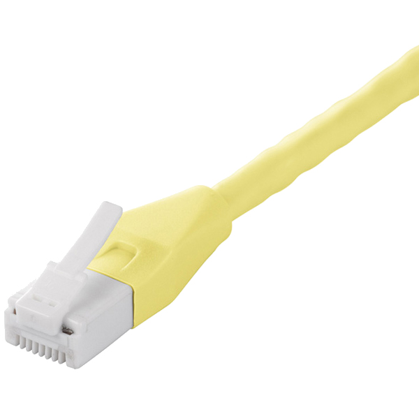 ツメの折れないCat6 LANケーブル 3m ライトイエロー