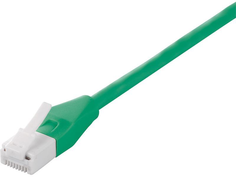 ツメ折れないCat6 LANケーブル やわらか 1m グリーン