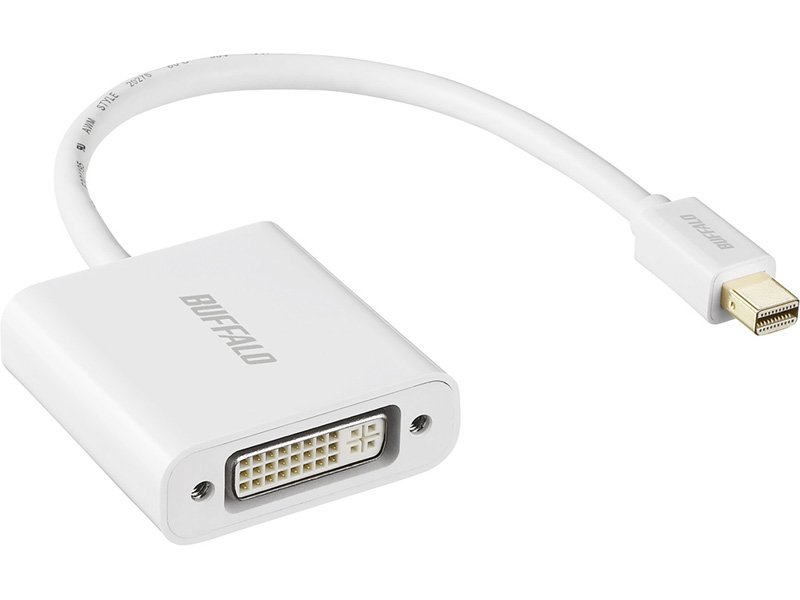 miniDisplayPort-DVI変換アダプタ ホワイト