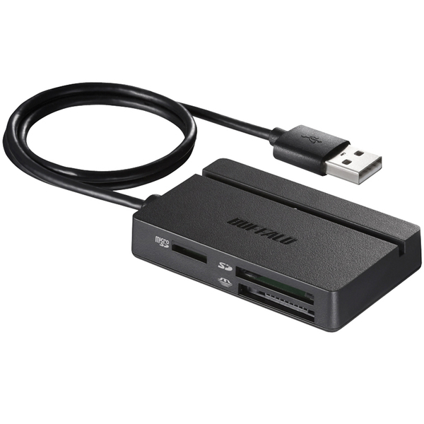 USB2.0 マルチカードリーダー/ライター スタンダードモデル ブラック