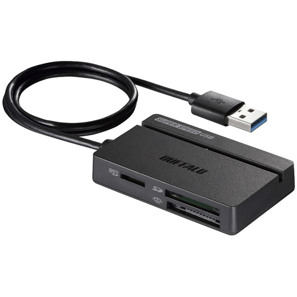 USB3.0 マルチカードリーダー スタンダード ブラック