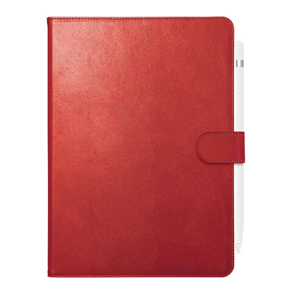 iPad10.9用 2アングルレザーケース レッド