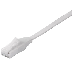 ツメの折れないLANケーブル カテゴリー6 ストレート フラット 1m ホワイト