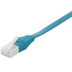 ツメの折れないLANケーブル カテゴリー6 ストレート フラット 1.5m グリーン