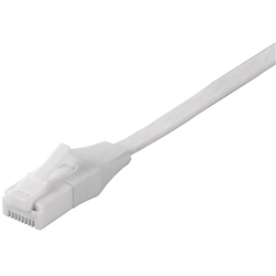 ツメの折れないLANケーブル カテゴリー6 ストレート フラット 1.5m ホワイト