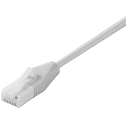 ツメの折れないLANケーブル カテゴリー6 ストレート スリム 5m ホワイト