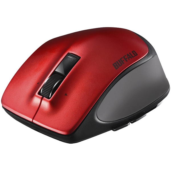 Bluetooth BlueLED プレミアムフィットマウス Lサイズ レッド
