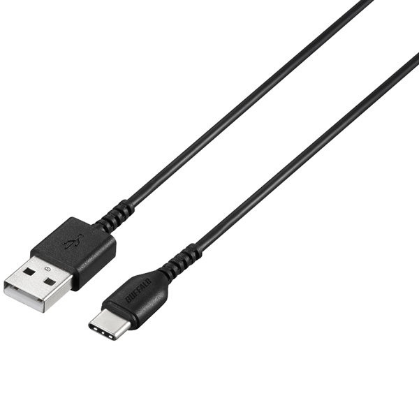 USB2.0ケーブル（Type-A to Type-C） 0.5m ブラック