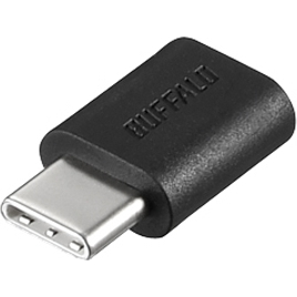 USB2.0変換アダプター（Type-C to microB） ブラック