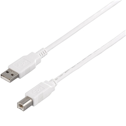 USB2.0ケーブル（A to B） 5m ホワイト
