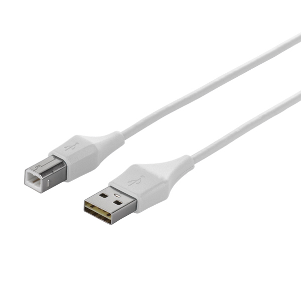 どっちもUSB2.0ケーブル（A to B） 2.0m ホワイト