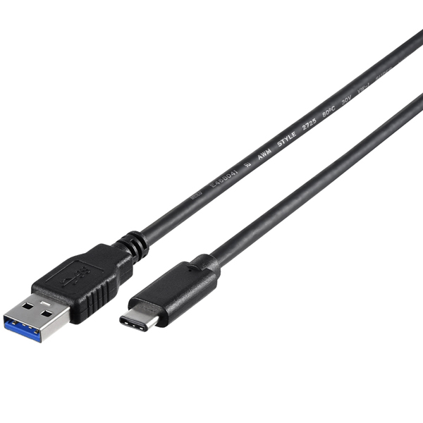 USB3.1 Gen1ケーブル（A to C） 1.0m ブラック