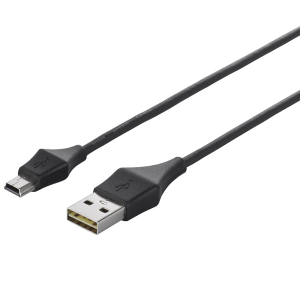 どっちもUSB2.0ケーブル（A to miniB） 2.0m ブラック