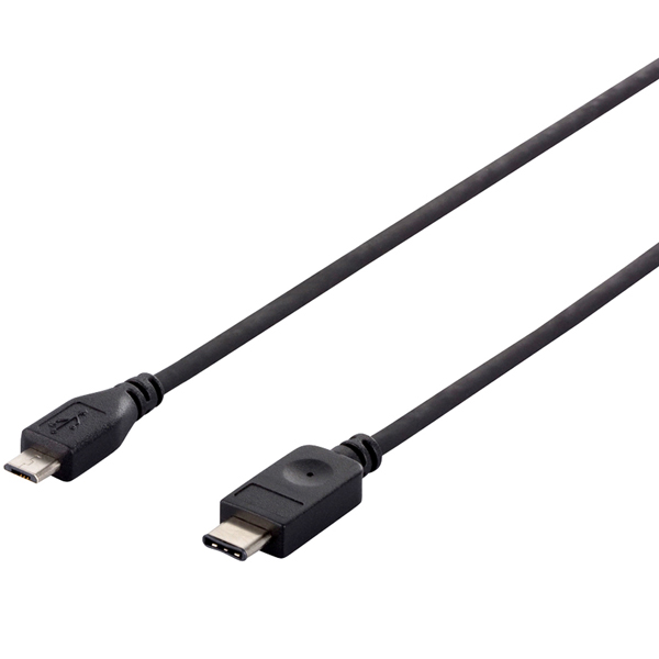 USB2.0ケーブル（C to microB） 2m ブラック