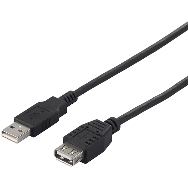 USB2.0 A to A 延長ケーブル 5.0m ブラック