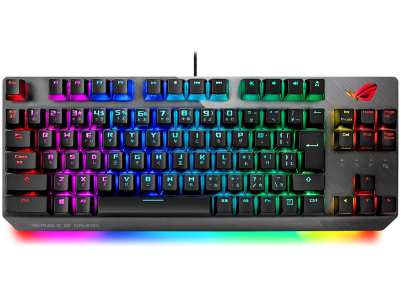 ROG STRIX SCOPE X802 ゲーミングキーボード 銀軸