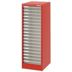 アバンテV2 フロアケース A4 浅18段 レッド