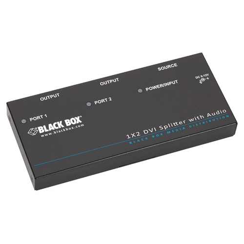 オーディオ・HDCP付DVI-Dスプリッタ 1x2