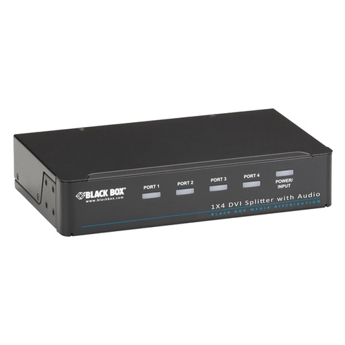 オーディオ・HDCP付DVI-Dスプリッタ 1x4