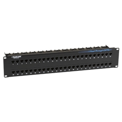 CAT5eフィードスルー・パッチパネル UTP・48ポート
