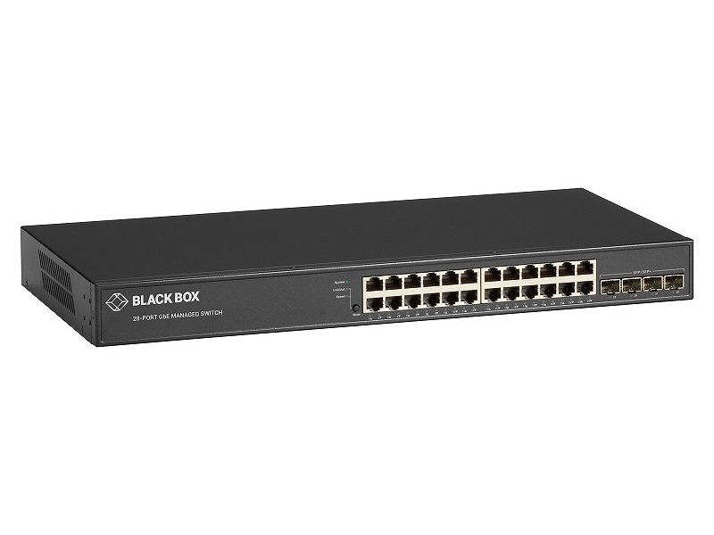 管理機能付ギガビットイーサネットスイッチ 10/100/1000BASE-T(24)-SFP+(4)