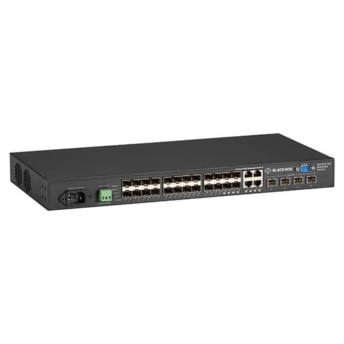 SFP ギガビット・マネージド・スイッチ 100/1000 SFP(20)+デュアルメディアUTP/SFP(4)+1/10G SFP+(4)