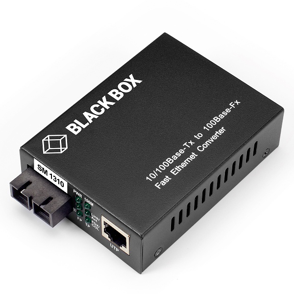 メディアコンバータ 10/100 Ethernet シングルモード 1310nm 20km SC