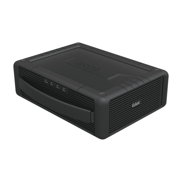 ECLAIRPRO Mobileシリーズ EM352B31 USB3.1（Gen2）対応 ハードウェアRAID対応 可搬型ハンドル付きDAS 総容量8TB（4TB×2ドライブ）