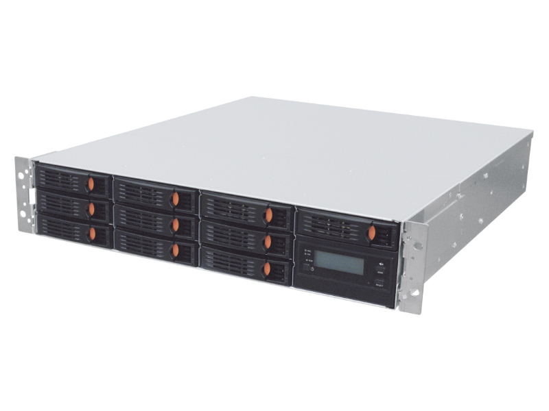 ECLAIRPROシリーズ EP2210B3 USB3.0+eSATA対応 ハードウェアRAID対応2UラックマウントDAS 総容量80TB（8TB×10ドライブ）