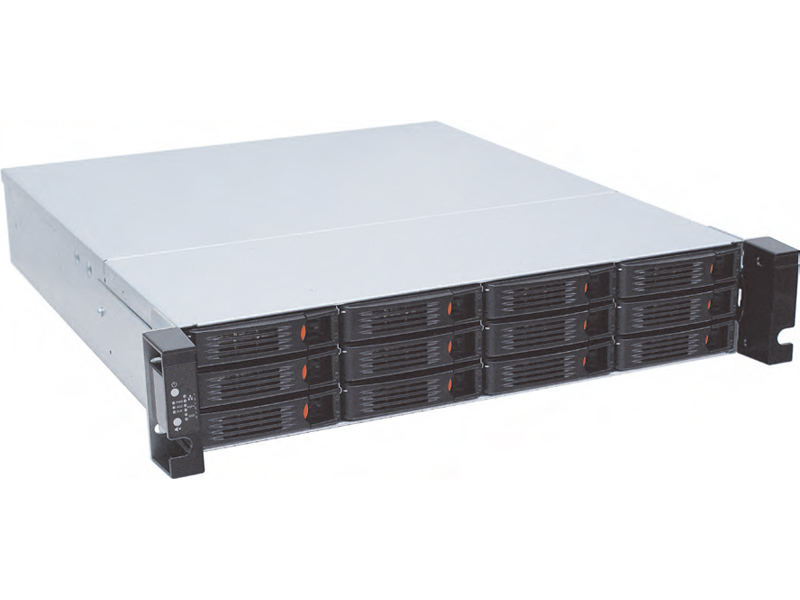 GAIAシリーズ GA2212SV OSレスモデル Intel Xeon採用 2UラックマウントNAS リダンダント電源 総容量48TB（4TB×12ドライブ）/メモリ32GB/10GbE対応SFP+ポート搭載