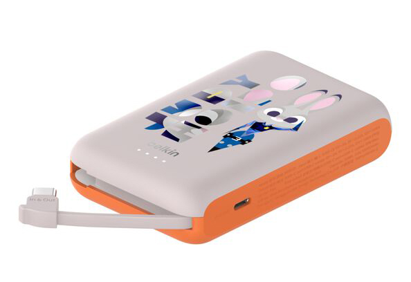 BoostCharge？ 20W ケーブル内蔵 モバイルバッテリー10000mAh？ ズートピア