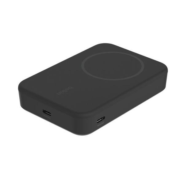 Qi2 モバイルバッテリー 10000mAh スタンド付 ブラック