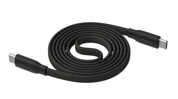 BoostCharge Pro USB-C to USB-C 編組ケーブル フラット 240W 1M ブラック