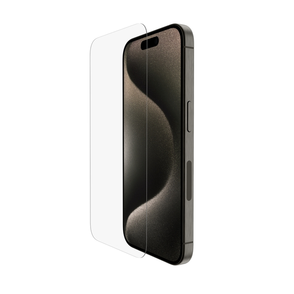 ScreenForce iPhone 15 Pro用 ウルトラガラス2 抗菌画面保護フィルム