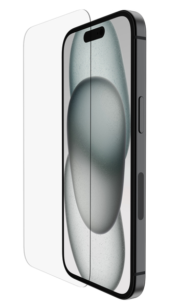 SCREENFORCE iPhone 15/14 Pro用 ウルトラガラス + 抗菌 画面保護フィルム