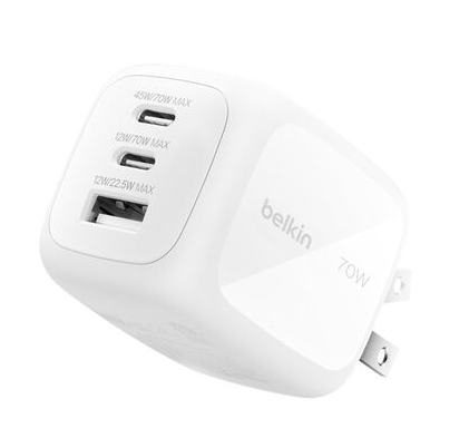 70W 3ポート GaN充電器 プラグ交換式