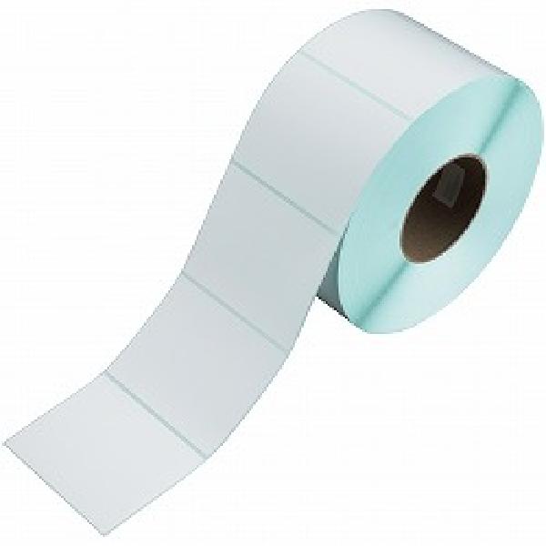 熱転写用アート紙/無地ラベル/幅100mm×長さ80mm/ラベルピッチ3mm/1巻2000枚/5巻入り