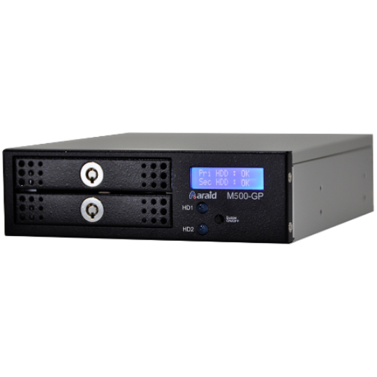 2.5インチ 6Gbps SSD/HDD 対応ハードウェアRAIDユニット  黒