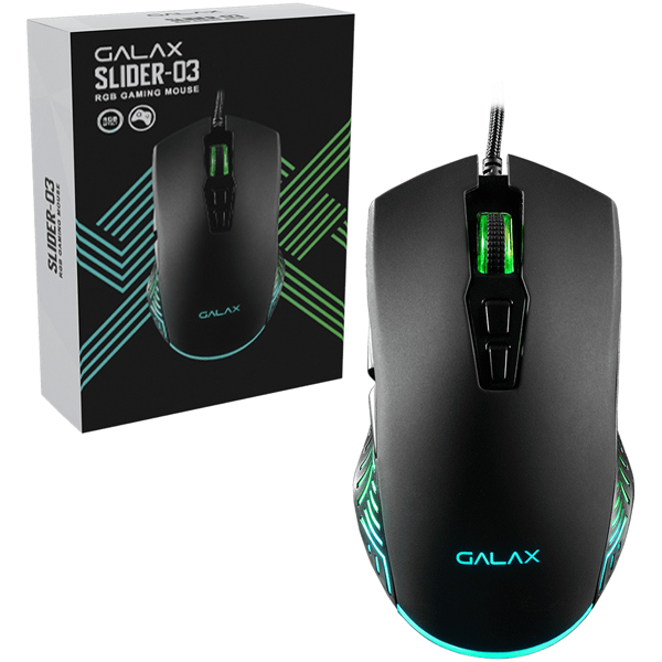 GALAX 7つプログラマブルボタン搭載 ゲーミングマウス 2年保証 SLIDER-03