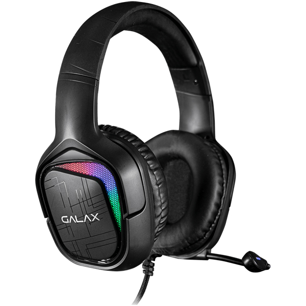 GALAX 7.1chバーチャルサラウンド プロテインレザーイヤーパッド ゲーミングヘッドセット ブラック 2年保証 SONAR-04 Black