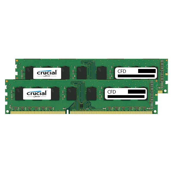 デスクトップPC用メモリ PC3L-12800(DDR3L-1600) 4GBx2枚 240pin 1.35V/1.5V両対応 Unbuffered DIMM（無期限保証） W3U1600CM-4G
