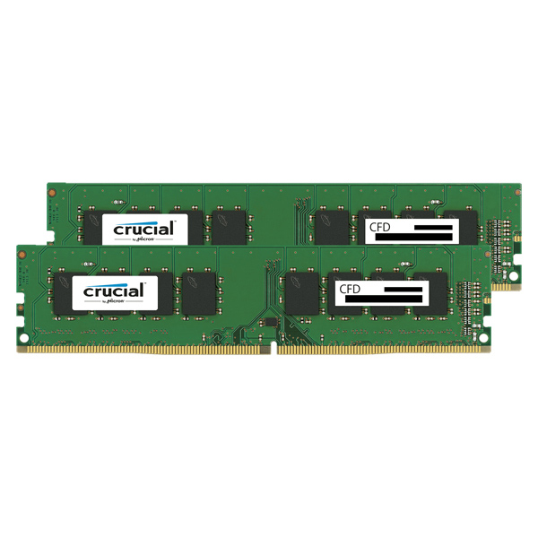 デスクトップPC用メモリ PC4-19200(DDR4-2400) 8GBx2枚 288pin Unbuffered DIMM（無期限保証） W4U2400CM-8G