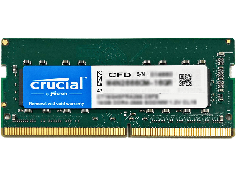 ノートPC用メモリ PC4-21300（DDR4-2666） 8GB×1枚 無期限保証 D4N2666CM-8GR