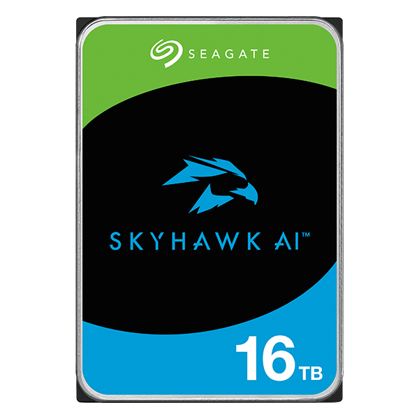 Seagate SkyHawk AI 3.5【データ復旧3年付】 16TB 内蔵HDD (CMR) メーカー5年保証 256MB 7200rpm ネットワーク ビデオ レコーダー AI対応NVRシステム用ST16000VE002