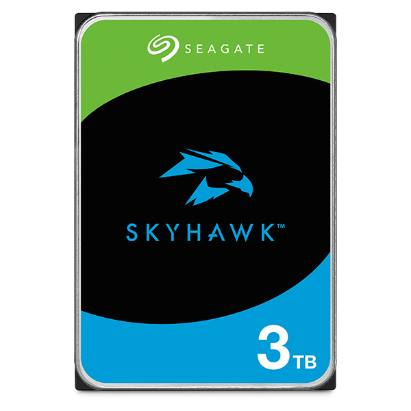 Seagate SkyHawk 3.5 3TB 内蔵HDD (CMR) メーカー3年保証 256MB ネットワーク監視カメラ ビデオレコーダー用ST3000VX015