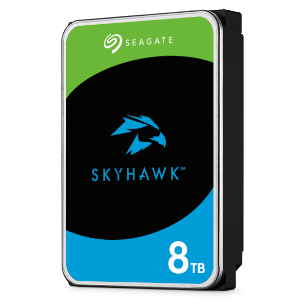 Seagate SkyHawk 3.5 8TB 内蔵HDD (CMR) メーカー3年保証 256MB ネットワーク監視カメラ ビデオレコーダー用ST8000VX010